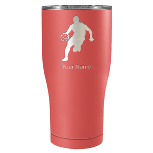 Personalized Basketball Player Silhouette Tumbler