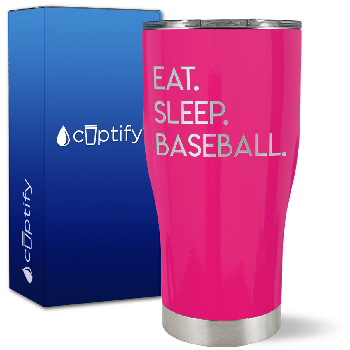 Eat Sleep Baseball on 27oz Curve Tumbler