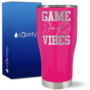 Game Day Vibes Baseball on 27oz Curve Tumbler