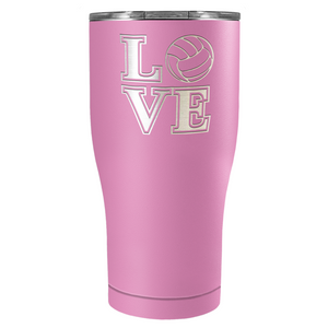 LOVE Volleyball 27oz Curve Stainless Steel Tumbler