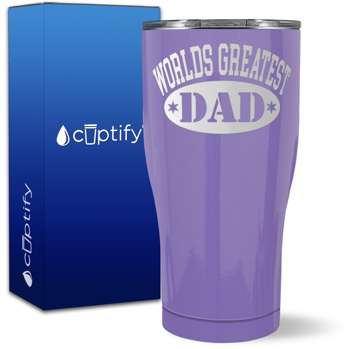 World's Greatest Dad on 27oz Curve Tumbler
