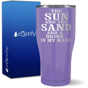 The Sun and the Sand on 27oz Curve Tumbler