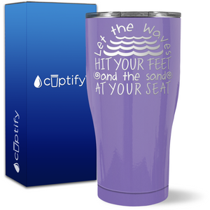 Let the Waves on 27oz Curve Tumbler