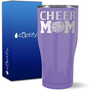 Cheer Mom Pom Pom on 27oz Curve Tumbler