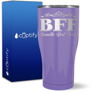 Brunette Best Friend on 27oz Curve Tumbler