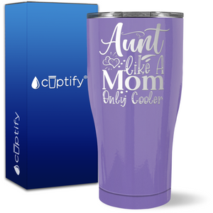 Aunt Like A Mom Only Cooler on 27oz Curve Tumbler