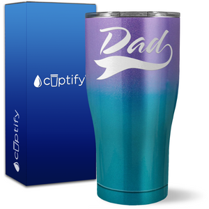 Dad Swoosh on 27oz Curve Tumbler