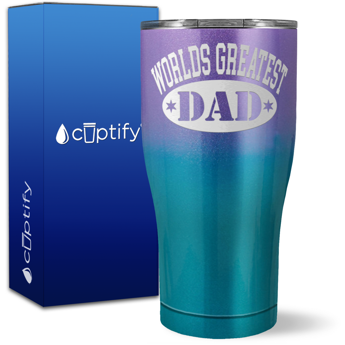 World's Greatest Dad on 27oz Curve Tumbler