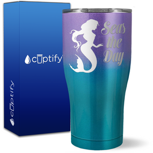 Seas the Day on 27oz Curve Tumbler