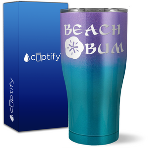 Beach Bum on 27oz Curve Tumbler