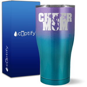 Cheer Mom on 27oz Curve Tumbler