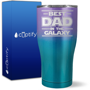 Best Dad in the Galaxy on 27oz Curve Tumbler