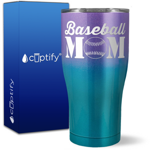 Baseball Mom on 27oz Curve Tumbler