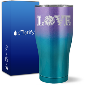 Love Cheer on 27oz Curve Tumbler