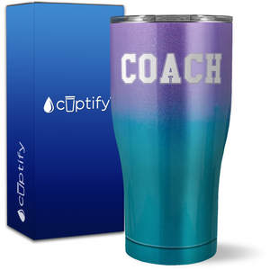 Coach on 27oz Curve Tumbler