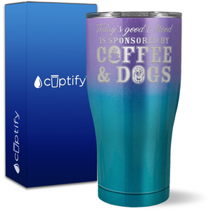 Sponsored By Coffee and Dogs on 27oz Curve Tumbler