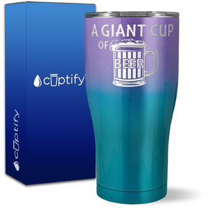 A Giant Cup of Beer on 27oz Curve Tumbler