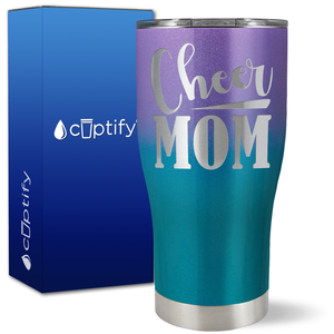 Cheer Mom Slanted on 27oz Curve Tumbler