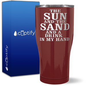 The Sun and the Sand on 27oz Curve Tumbler