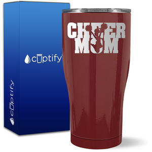 Cheer Mom on 27oz Curve Tumbler