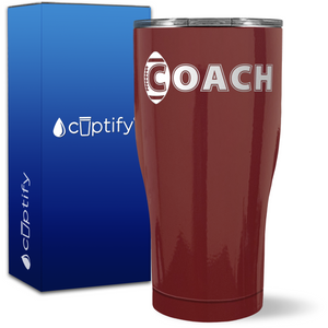 Football Coach on 27oz Curve Tumbler