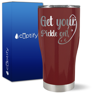 Get Your Pickle On on 27oz Curve Tumbler