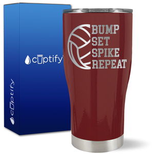 Bump Set Spike Repeat on 27oz Curve Tumbler