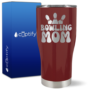Bowling Mom on 27oz Curve Tumbler