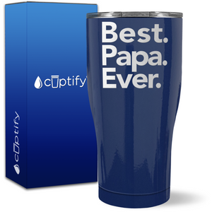 Best Papa Ever on 27oz Curve Tumbler