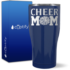 Cheer Mom Pom Pom on 27oz Curve Tumbler