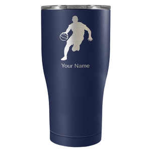 Personalized Basketball Player Silhouette Tumbler