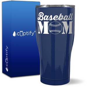 Baseball Mom on 27oz Curve Tumbler