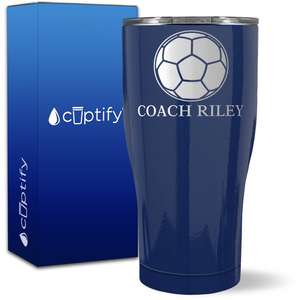 Personalized Soccer Coach on 27oz Curve Tumbler