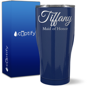 Personalized Maid of Honor on 27oz Curve Tumbler