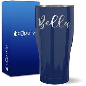 Personalized Bella Style on 27oz Curve Tumbler