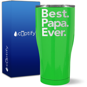 Best Papa Ever on 27oz Curve Tumbler