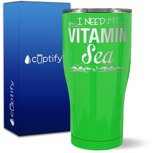 I Need my Vitamin Sea on 27oz Curve Tumbler