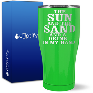 The Sun and the Sand on 27oz Curve Tumbler