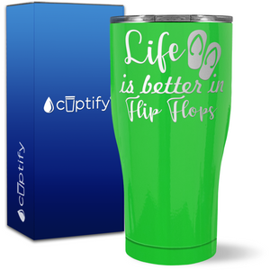 Life is Better in Flip Flops 27oz Curve Tumbler