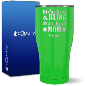 Bleachers & Bling on 27oz Curve Tumbler