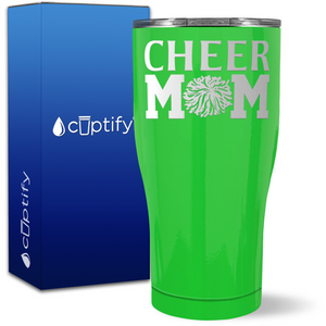 Cheer Mom Pom Pom on 27oz Curve Tumbler