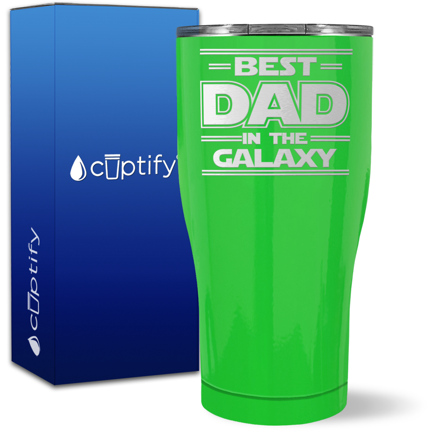 Best Dad in the Galaxy on 27oz Curve Tumbler