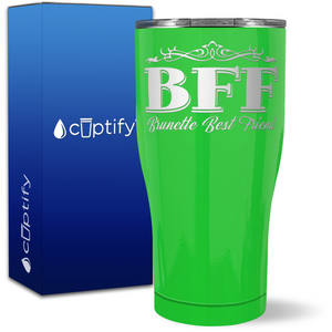 Brunette Best Friend on 27oz Curve Tumbler