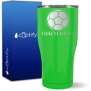 Personalized Soccer Coach on 27oz Curve Tumbler