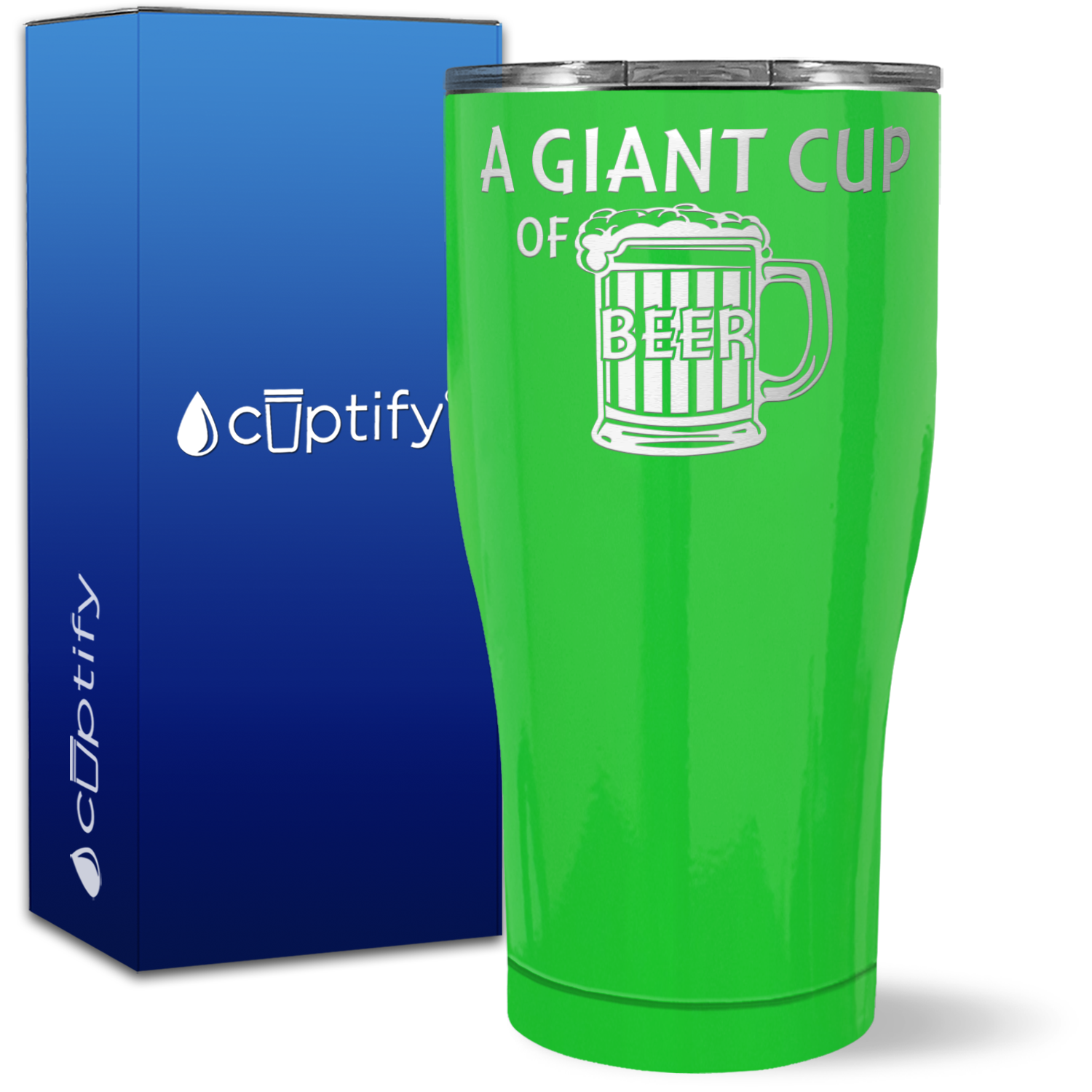 A Giant Cup of Beer on 27oz Curve Tumbler