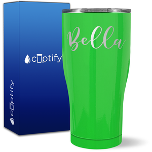 Personalized Bella Style on 27oz Curve Tumbler