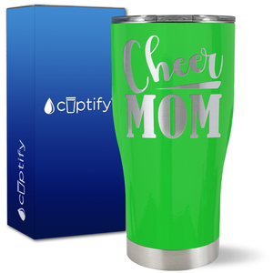 Cheer Mom Slanted on 27oz Curve Tumbler