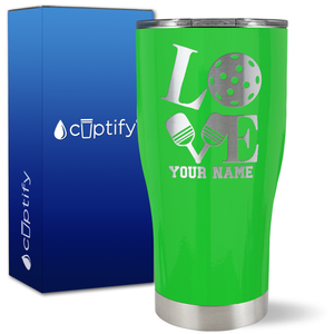 Personalized Love Pickleball on 27oz Curve Tumbler