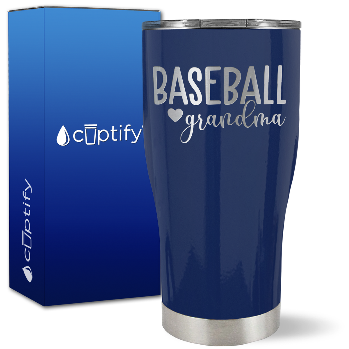 Baseball Grandma on 27oz Curve Tumbler
