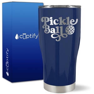 Pickleball on 27oz Curve Tumbler